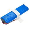 A blue battery pack with wires and a connector, secured with white tape on a white background. Náhled obrázku produktu