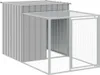 vidaXL Klec pro kuřata s výběhem světle šedá 110x405x110 cm Náhled obrázku produktu 6