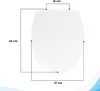 Siège de WC Bath4U 37 x 46 cm blanc en urée Voir les images du produit 2