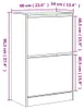 vidaXL Botník Sonoma dub 60x34x96,5 cm Materiál na bázi Náhled obrázku produktu 8