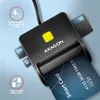 Axagon CRE-SM3SD USB Smart card & SD/microSD/SIM Flat, USB Podgląd zdjęcia produktu 3