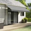 vidaXL Tenda da sole a strisce antracite 4 m Anteprima dell’immagine prodotto 2