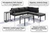 Mucola Sitzgruppe Aluminium Ecksofa mit Beistelltisch Produktbild-Vorschau 5