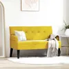 vidaXL Canapé Chesterfield Gelb 112 x 65.5 x 75 cm Samt Voir les images du produit 2