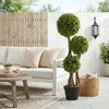 HOMCOM Kunstplant, 90 cm hoge buxus in pot, groen Productafbeelding-voorbeeld 2