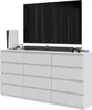 A white dresser with a television and gaming console on top. Anteprima dell’immagine prodotto