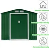 Geraetehaus Metall, Gartenhaus, 2 Schiebetüren mit Griff, Produktbild-Vorschau 4