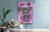 MuchoWow® Wandteppich Wandbehang Fernsehen - Lila - Vintage Produktbild-Vorschau 6
