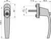 BASI - Fenstergriff - FG 504 - abschließbar - Produktbild-Vorschau 3