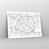 Poster - Poster ohne Rahmen - Stadt Karte Paris - 100x70 cm Produktbild-Vorschau 7