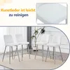 Zestaw 2 stołków barowych, 100 cm, biała skóra PU, srebrne Podgląd zdjęcia produktu 7