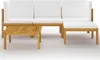 vidaXL 5-tlg. Garten-Lounge-Set mit Kissen Cremefarbenes Produktbild-Vorschau 20