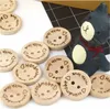 140 Stück Holzknöpfe Handgemacht, 15, 20, 25 mm Runde Produktbild-Vorschau 3