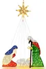COSTWAY Crèche de Noël 180cm, crèche de Noël avec 240 LED Voir les images du produit 1