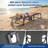Chaise longue COSTWAY, chaise longue de jardin pliable avec Voir les images du produit 4