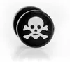 Ohrstecker Ear Fake Plug Logo Pirate Blackline 7mm Produktbild-Vorschau 2