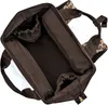 The inside of a brown backpack with a leopard print pattern on the straps. Podgląd zdjęcia produktu