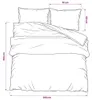 vidaXL Ensemble de literie noir 200x200 cm coton Voir les images du produit 6