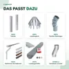 Jardinion Regenwasserfilter, Fallrohr Laubabscheider Silber Produktbild-Vorschau 7