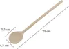 Drevená kuchynská lyžica, okrúhla, dĺžka 25 cm, bukové Náhľad obrázku produktu 5