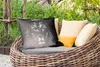 MuchoWow® Outdoor Kissen - Tiere - Löwe - Schwarz - Weiß - Produktbild-Vorschau 3