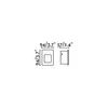 Technical drawing with dimensions of a wall light. Produktbild-Vorschau