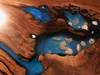Maßanfertigung Tisch Epoxidharz Epoxy Resin Fluss Echtes Produktbild-Vorschau 2