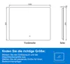 Badspiegel mit Beleuchtung 100×80cm Kalt/Neutral/Warmweiß Produktbild-Vorschau 12