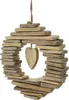 Appendiabiti decorativo cuore driftwood stile casa di Anteprima dell’immagine prodotto 1