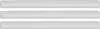 Three white cylindrical objects are arranged horizontally in parallel lines against a white background. Produktbild-Vorschau