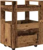 vidaXL Chariot de cuisine vieux bois 60 x 45 x 80 cm Bois Voir les images du produit 1