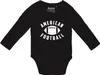 Huuraa Baby Body American Football Ball 62 Black  Baumwolle Produktbild-Vorschau 1