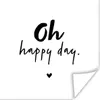MuchoWow® Poster Zitate - Oh happy day - Sprichwörter - Produktbild-Vorschau 1