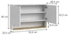 Hängeschrank Vicco Viktor Weiß/Artisan-Eiche 93.6 x 60 cm Produktbild-Vorschau 2