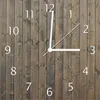 Wallario Design Wanduhr Holzpaneelen in grau braun - Produktbild-Vorschau 1