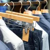 Dřevěný věšák na kalhoty LST017 Přírodní 2 kusy Náhled obrázku produktu 3