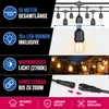 XUDO Outdoor Lichterketten 10m – 2700K Warmweiß – 10 Produktbild-Vorschau 3