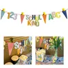 Oblique Unique Schulkind Girlande mit ABC 123 Zuckertüten Produktbild-Vorschau 1