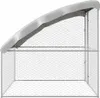 vidaXL Gabbia per cani con ripostiglio Argento 2 x 2 x 2 m Anteprima dell’immagine prodotto 5