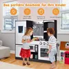 COSTWAY Kinderküche mit Kühlschrank, Kinder Spielküche Produktbild-Vorschau 2