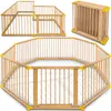 KIDUKU Parc 7,2M jaune avec porte incluse Parc bébé Voir les images du produit 1