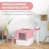 PawHut Katzentoilette Katzenklo mit Deckel Schaufel Produktbild-Vorschau 6