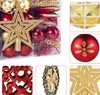 102er Set Weihnachtskugeln Rot und Gold, Christbaumkugeln Produktbild-Vorschau 4