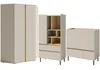 Marmex Möbel Kommode LUCA LC9 Sandbeige + geölte Eiche Produktbild-Vorschau 3