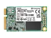 A close-up, top-down view of a Transcend 256GB M.2 SSD on a white background. Produktbild-Vorschau