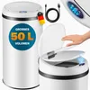 MONZANA Sensor Mülleimer Küche Weiß Produktbild-Vorschau 1