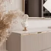 Geriffeltes TV-Lowboard SELIA 200 cm mit goldener Produktbild-Vorschau 5