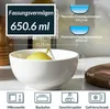 DOWAN Keramik Schalen Set 4 Stück 651 ml, Weiße Schalen für Produktbild-Vorschau 5