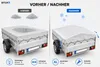 Bituxx 3er Set Anhänger Flachplanenbügel 100 - 170 cm Produktbild-Vorschau 3