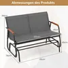 Outdoor-Gleiterbank für 2 Personen mit atmungsaktivem Produktbild-Vorschau 2